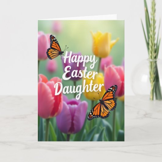 Happy Easter Daughter Art Card カード (正面)