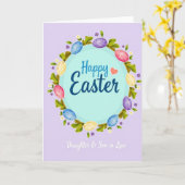 Happy Easter Daughter Son Card カード (黄色い花)