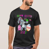 Happy-Easter Day 2022 Funny Dabbing Easter Bunny C Tシャツ (正面)