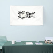 happy easter day bunny easter boys kids girls teen 横断幕 (トレードショー)