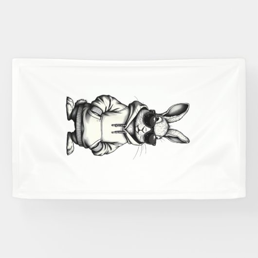 happy easter day bunny easter boys kids girls teen 横断幕 (横)