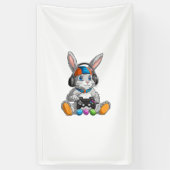 Happy Easter Day Bunny Egg Funny Boys Girls Kids G 横断幕 (縦)