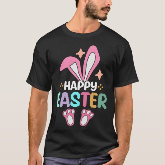 Happy Easter Day  Bunny Gang Matching Family Rabbi Tシャツ (正面)