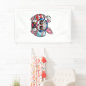 Happy Easter Day Cute Bunny Playing Video Game Kid 横断幕 (インサイチュ)