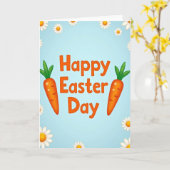 Happy Easter Day Flower Card カード (黄色い花)