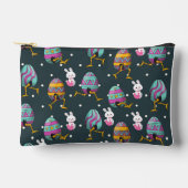 Happy Easter day- Funny Bunny Wishes Pattern       アクセサリーポーチ (正面)
