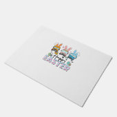 Happy Easter Day Funny School Bus Driver Life Happ ドアマット (アングル)