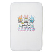 Happy Easter Day Funny School Bus Driver Life Happ バスマット (正面縦)