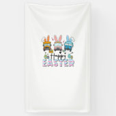 Happy Easter Day Funny School Bus Driver Life Happ 横断幕 (縦)