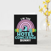 Happy Easter Day I M The Hotel Concierge Bunny  カード (黄色い花)