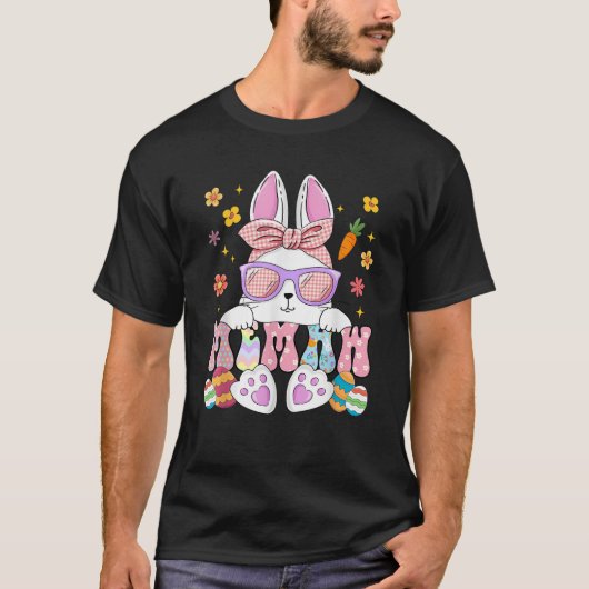 Happy Easter Day Memaw Bunny Matching Family Easte Tシャツ (正面)