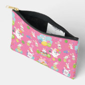 Happy Easter day- Pattern Funny Bunny And Eggs アクセサリーポーチ (見開き)