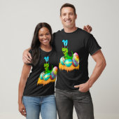 Happy Easter Day Rex Saurus Dinosaur Bunny Eggs To Tシャツ (ユニセックス)