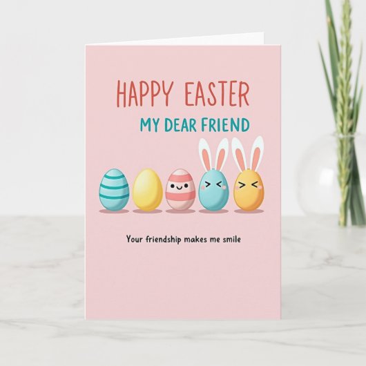 Happy Easter Dear Friend Card カード (正面)