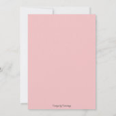 Happy Easter Decorative Pink Script Custom Photo シーズンカード (裏面)