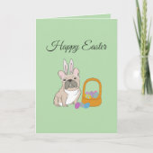 Happy Easter, dog カード (正面)