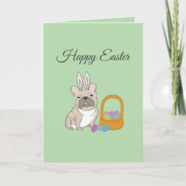 Happy Easter, dog カード