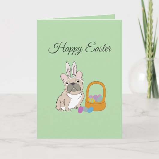 Happy Easter, dog カード (正面)