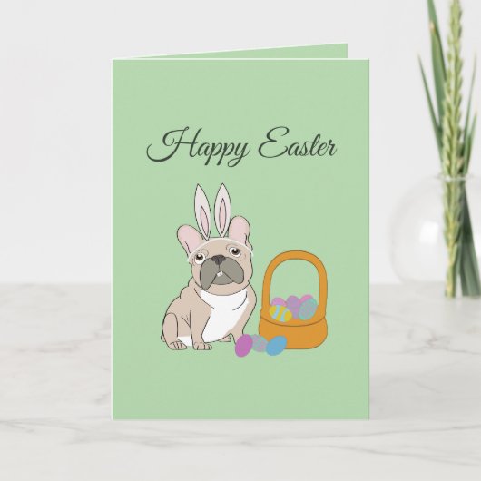 Happy Easter, dog カード (正面)