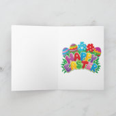 Happy Easter Dog シーズンカード (内部)