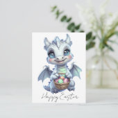 Happy Easter Dragon Postcard ポストカード (スタンド正面)