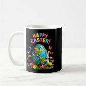 Happy easter earth day 2026 bunny world map easter コーヒーマグカップ (左)