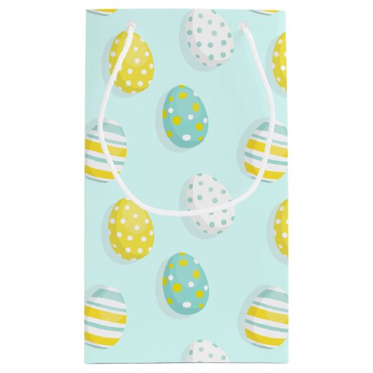 Happy Easter Egg Pattern スモールペーパーバッグ (裏面)