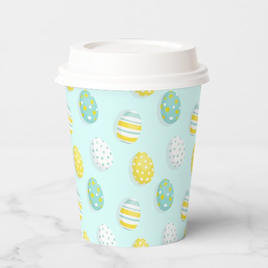 Happy Easter Egg Pattern 紙コップ (左)