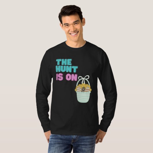 Happy Easter Egg Time To Hunt Cute Bunny Ears Sist Tシャツ (正面フル)