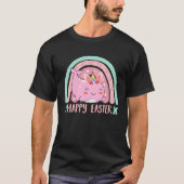 Happy Easter Egg Y'all Rainbow  Narwhal Tシャツ (正面)