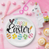 Happy Easter Eggs ペーパープレート (パーティー)
