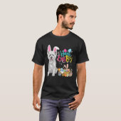 Happy Easter Eggs Bunny Dog Westie Boys Girls Tシャツ (正面フル)