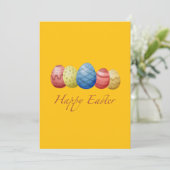 Happy Easter Eggs Holiday Card – Colorful Spring  シーズンカード (スタンド正面)