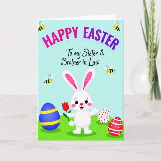 Happy Easter Family Card カード (正面)