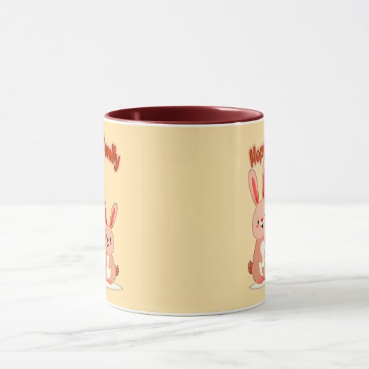 Happy Easter Family – Cute Bunny - caneca マグカップ (中央)