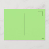 Happy Easter Felt Look Easter Egg Bunny Chick シーズンポストカード (裏面)