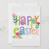 Happy Easter Flat Holiday Card シーズンカード (正面)