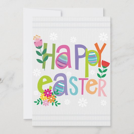 Happy Easter Flat Holiday Card シーズンカード