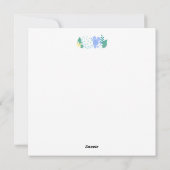 Happy Easter Flowers and Eggs シーズンカード (裏面)