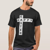 Happy Easter for  of Crosswords Puzzles Him Her Tシャツ (正面)