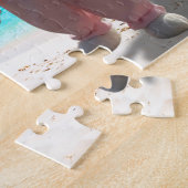 Happy Easter from Florida Beach with Easter Bunny ジグソーパズル (側面)