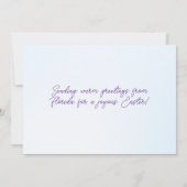 Happy Easter from Florida Pastel Eggs and Bunny シーズンカード (裏面)