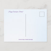 Happy Easter from Florida Pastel Eggs and Bunny シーズンポストカード (裏面)