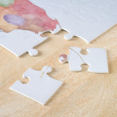 Happy Easter from Florida Pastel Eggs and Bunny ジグソーパズル (側面)