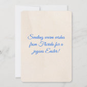 Happy Easter from Florida Tropical Beach シーズンカード (裏面)