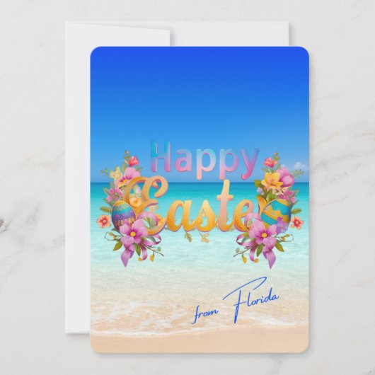 Happy Easter from Florida Tropical Beach シーズンカード (正面)