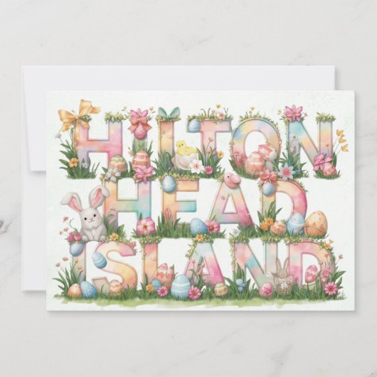 Happy Easter from Hilton Head Island シーズンカード (正面)