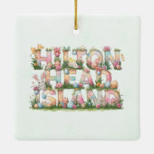 Happy Easter from Hilton Head Island セラミックオーナメント (裏面)