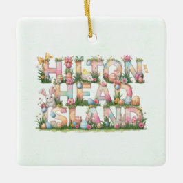 Happy Easter from Hilton Head Island セラミックオーナメント