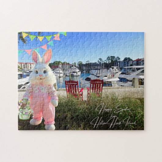 Happy Easter from Hilton Head Island Harbour Town ジグソーパズル (横)